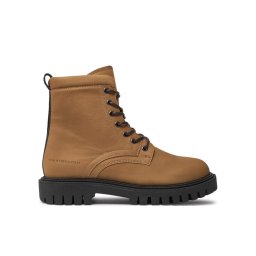 Tommy Hilfiger Туристически oбувки Casual Hilfiger Chunk Z Nbk Boot FM0FM05149 Кафяв