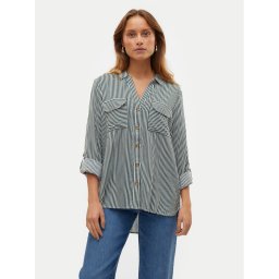 Vero Moda Риза Bumpy 10275283 Зелен Regular Fit