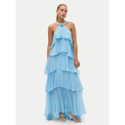 Vero Moda Официална рокля Felicia 10295237 Син Tight Fit