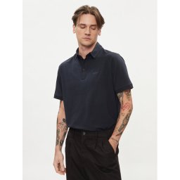 Pepe Jeans Тениска с яка и копчета Harper PM542157 Тъмносин Regular Fit