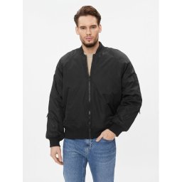 Calvin Klein Jeans Яке бомбър J30J324070 Черен Relaxed Fit