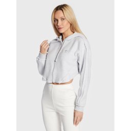 adidas Суитшърт Loungewear HL9140 Сив Relaxed Fit