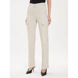 Morgan Текстилни панталони 241-PAZZA.F Бежов Slim Fit
