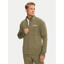 adidas Суитшърт от техническо трико Terrex Multi Light IQ3742 Зелен Slim Fit