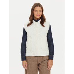 Pepe Jeans Жилетка за костюм Ali PL402426 Екрю Regular Fit