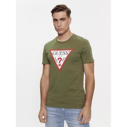 Guess Тишърт Logo M2YI71 I3Z14 Зелен Slim Fit