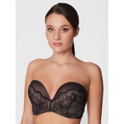 Wonderbra Сутиен тип Бардо WB000BHO Черен