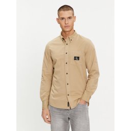 Calvin Klein Jeans Риза J30J325772 Бежов Regular Fit
