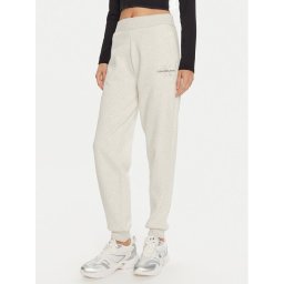 Calvin Klein Jeans Долнище анцуг Monologo J20J223590 Сив Relaxed Fit