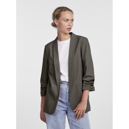 Pieces Сако Bosella 17090996 Кафяв Regular Fit