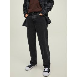 Jack & Jones Дънки Eddie 12216879 Черен Loose Fit
