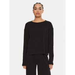 Guess Тениска на пижама Elsa O4BP01 KCHZ2 Черен Relaxed Fit
