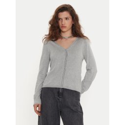 Vero Moda Кардиган Glory 10310527 Сив Regular Fit