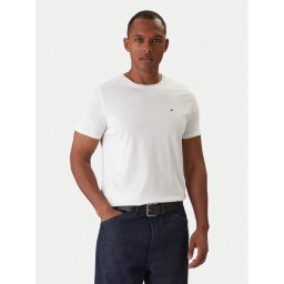 Tommy Jeans Тишърт DM0DM04411 Бял Slim Fit