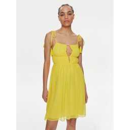 Patrizia Pepe Лятна рокля 2A2714/A061-Y447 Жълт Regular Fit