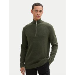 Tom Tailor Пуловер 1042454 Зелен Regular Fit
