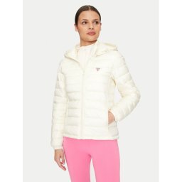 Guess Jeans Пухено яке W4YL00 WG922 Екрю Regular Fit