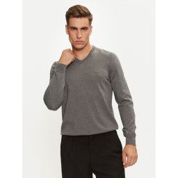 Boss Пуловер Baram-L 50476363 Сив Regular Fit