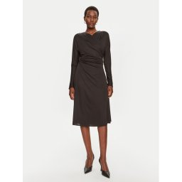 Boss Коктейлна рокля Ettita 50523130 Черен Slim Fit