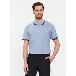 KARL LAGERFELD Тениска с яка и копчета 745080 541200 Син Regular Fit