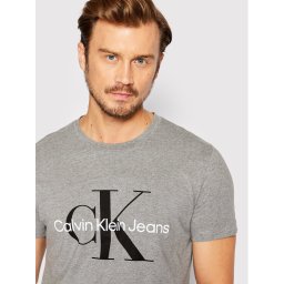 Calvin Klein Jeans Тишърт J30J320935 Сив Slim Fit