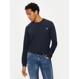 U.S. Polo Assn. Тениска с дълъг ръкав MUP2275 Тъмносин Regular Fit