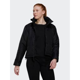 adidas Пухено яке BSC HG8757 Черен Loose Fit