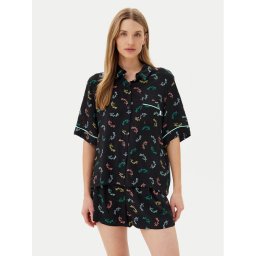 DKNY Пижама YI50005 Черен Regular Fit