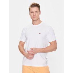 Napapijri Тишърт Salis NP0A4H8D Бял Regular Fit