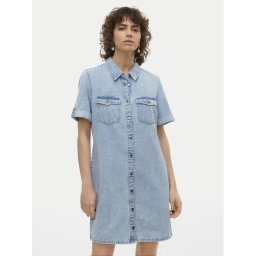 Vero Moda Дънкова рокля Jennie 10309665 Светлосин Regular Fit
