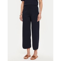 Max Mara Leisure Текстилни панталони Grembo 24263360 Тъмносин Relaxed Fit
