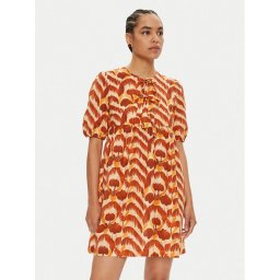 ViCOLO Лятна рокля TB2447 Оранжев Regular Fit