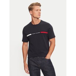 Tommy Hilfiger Тишърт MW0MW36498 Тъмносин Regular Fit