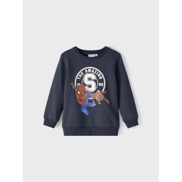 NAME IT Суитшърт SPIDER-MAN 13210737 Тъмносин Regular Fit