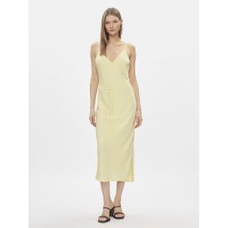 Calvin Klein Лятна рокля K20K206776 Жълт Regular Fit