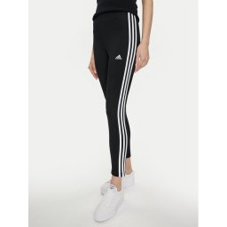 adidas Клин Essentials 3-Stripes High-Waisted Single Jersey Leggings IC7151 Черен