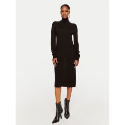 Calvin Klein Плетена рокля K20K207485 Черен Regular Fit