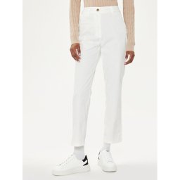 Gant Чино панталони 4150261 Бял Slim Fit