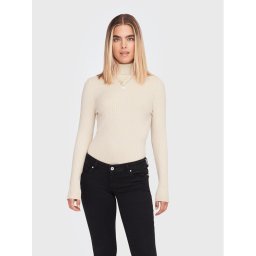 ONLY Поло Karol 15165075 Бежов Slim Fit