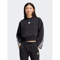 adidas Суитшърт Future Icons 3-Stripes IP1549 Черен Loose Fit