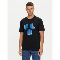 Karl Lagerfeld Jeans Тишърт 241D1708 Черен Regular Fit