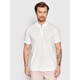 Selected Homme Тениска с яка и копчета Fave 16079026 Бял Regular Fit