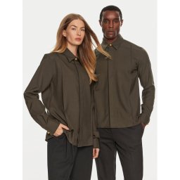 AMI Paris Риза USH012WV0026 Кафяв Regular Fit