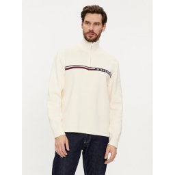 Tommy Hilfiger Пуловер Global Stripe MW0MW33508 Бежов Regular Fit