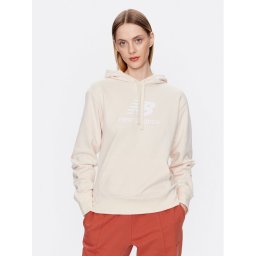 New Balance Суитшърт WT31533 Бежов Relaxed Fit