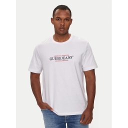 Guess Jeans Тишърт M4YI42 K8FQ4 Бял Regular Fit