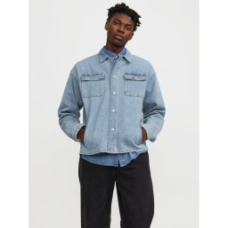 Jack & Jones Дънково яке Chase 12250086 Син Loose Fit