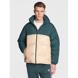 adidas Пухено яке Regen HL9187 Зелен Regular Fit