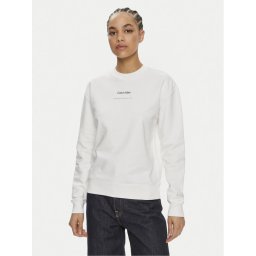 Calvin Klein Суитшърт Multi Logo K20K207216 Бял Regular Fit