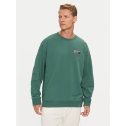 New Balance Суитшърт Athletics Premium Logo MT41547NUS Зелен Relaxed Fit
